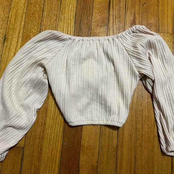 NWT L Space  ‘Jemma’ Crop Top Small Sand Beige Twist Front - Picture 7 of 7